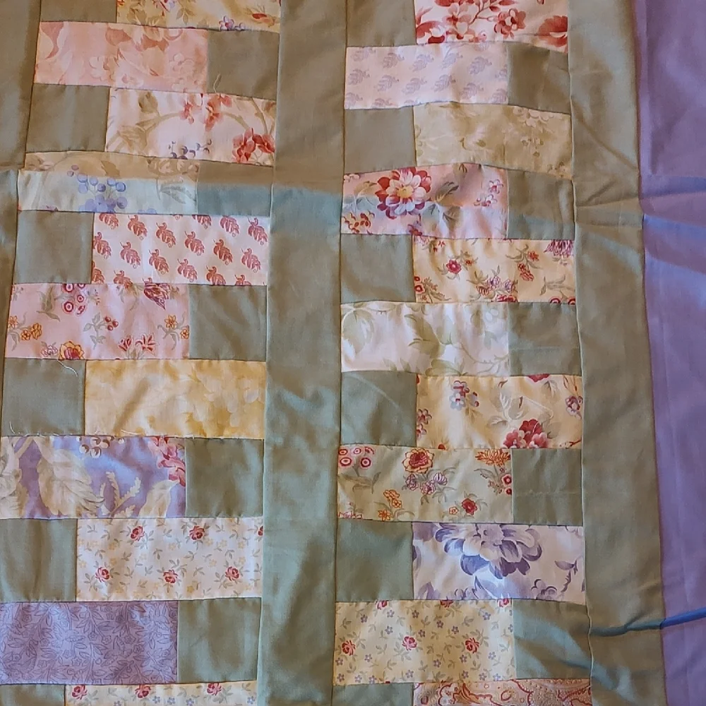Hand Crafted Zip It Patchwork Quilt Top